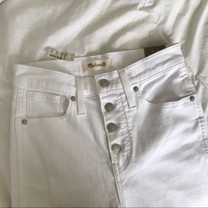 Madewell | NWT White 10” High Rise Skinny Crop, 25